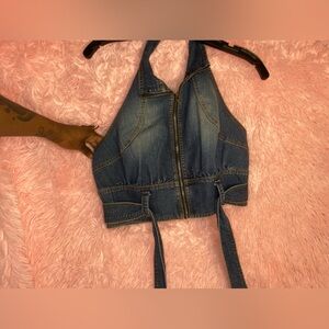 Blue Jean crop top